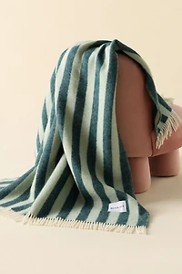 Maison Deux Candy Wrap Striped Wool Throw Blanket