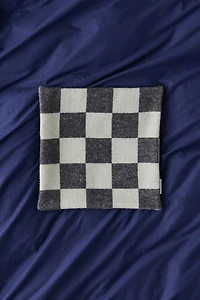 Maison Deux Checkerboard Wool Throw Pillow Case