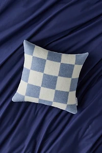 Maison Deux Checkerboard Wool Throw Pillow Case