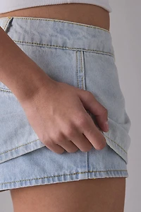 Lioness Rhode Denim Low-Rise Mini Skort