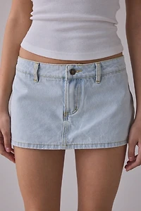 Lioness Rhode Denim Low-Rise Mini Skort