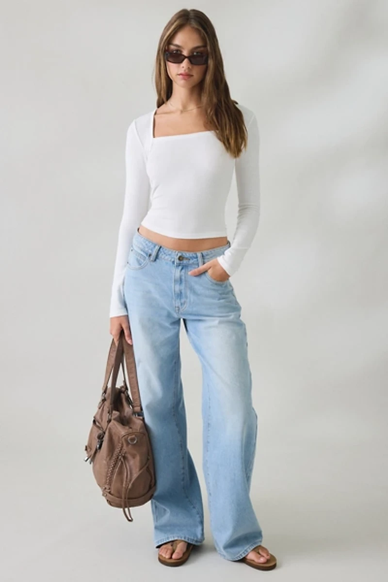 Lioness Top Model Baggy Straight Leg Jeans