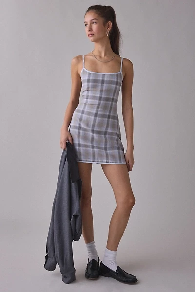 Lioness Voyage Ash Plaid Cami Mini Dress