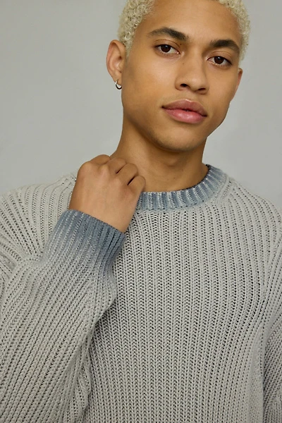 OBEY Ian Faded Wash Crew Neck Sweater
