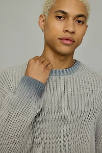 OBEY Ian Faded Wash Crew Neck Sweater