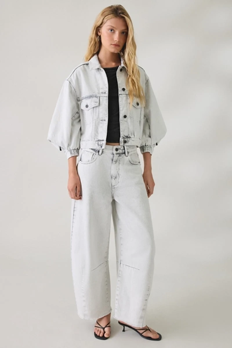 AllSaints Payton High-Rise Barrel Leg Jeans