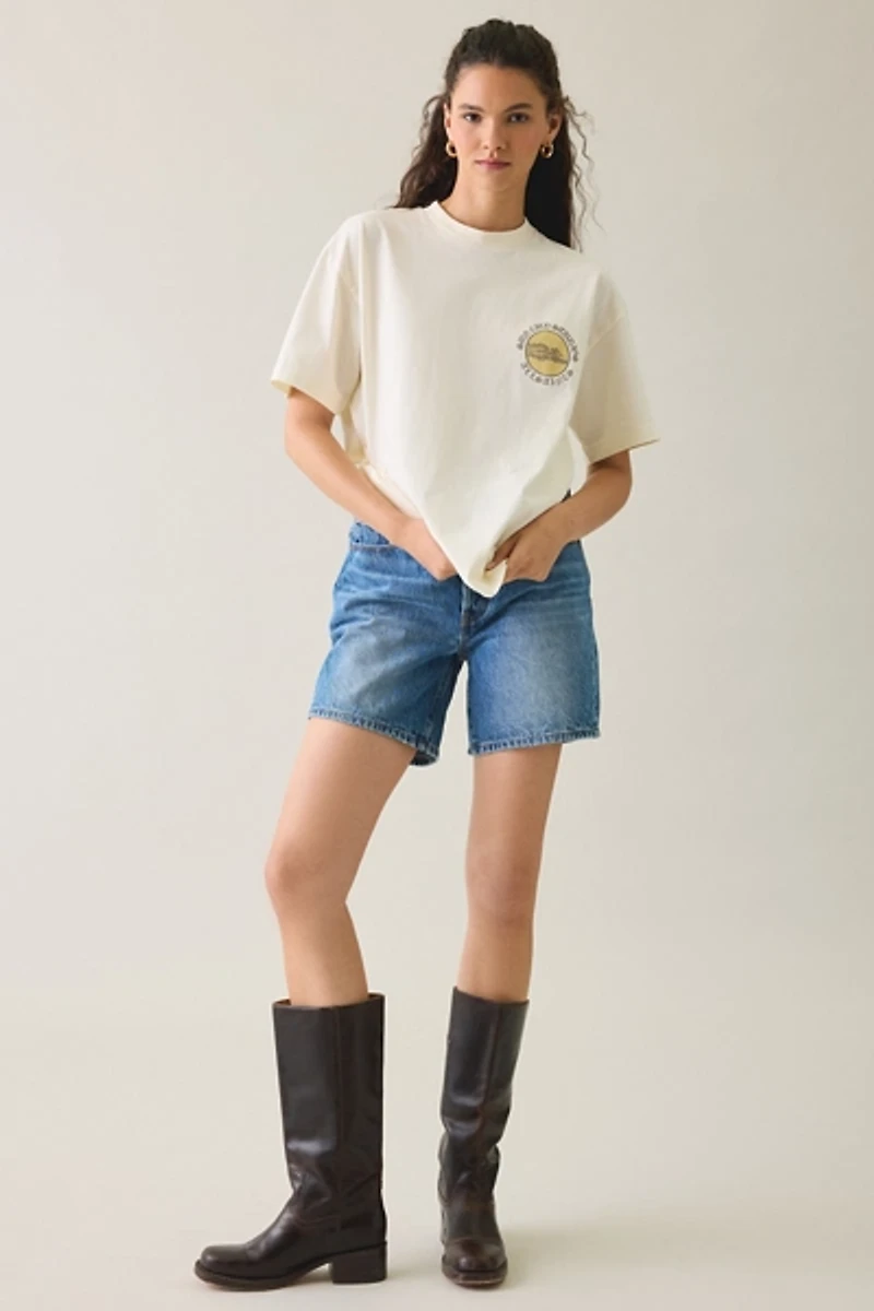 AllSaints Etta Sun City Graphic Oversized Tee
