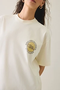 AllSaints Etta Sun City Graphic Oversized Tee