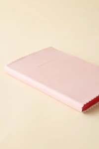 Saturday Sundae Vegan Leather Scalloped Journal