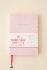 Saturday Sundae Vegan Leather Scalloped Journal