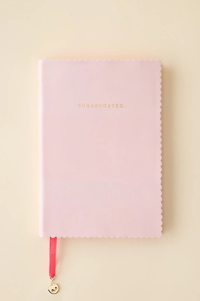 Saturday Sundae Vegan Leather Scalloped Journal