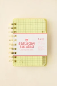 Saturday Sundae A6 Bingsu Acrylic Grid Notebook