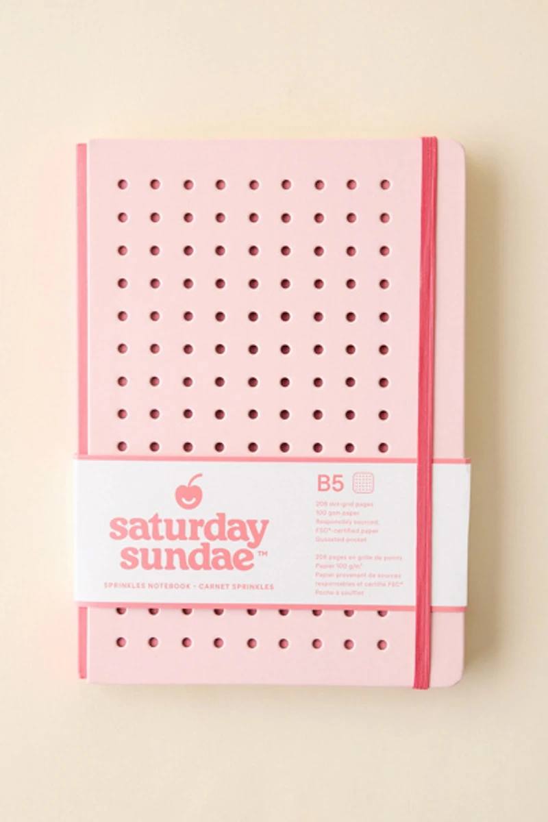 Saturday Sundae B5 Sprinkles Dot Grid Notebook