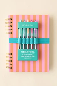 Studio Oh! Harper Split-Spiral Notebook & Pen Set