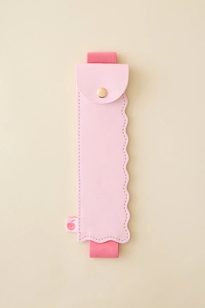 Saturday Sundae Swirls Elastic Band Vegan Leather Pen Holder