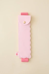 Saturday Sundae Swirls Elastic Band Vegan Leather Pen Holder