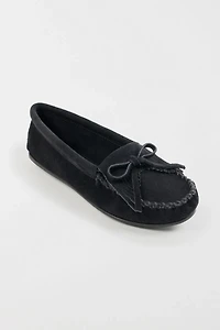 Minnetonka Suede Kilty Hardsole Moccasins