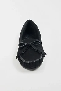 Minnetonka Suede Kilty Hardsole Moccasins