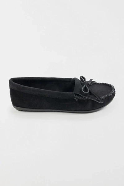 Minnetonka Suede Kilty Hardsole Moccasins