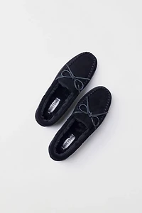 Minnetonka Suede Hardsole Moccasin Slipper