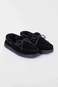 Minnetonka Suede Hardsole Moccasin Slipper