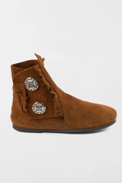 Minnetonka Men's Suede Two Button Boot