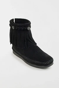Minnetonka Suede Fringe High Top Boot