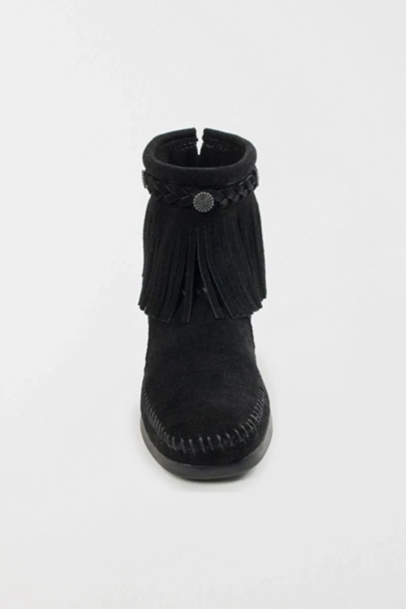 Minnetonka Suede Fringe High Top Boot