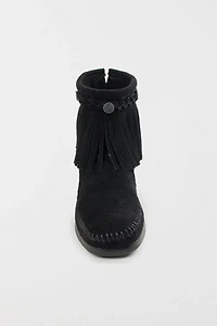 Minnetonka Suede Fringe High Top Boot