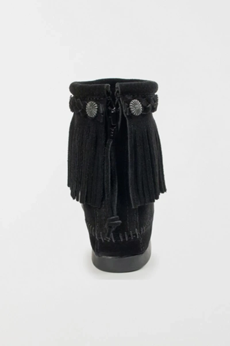 Minnetonka Suede Fringe High Top Boot