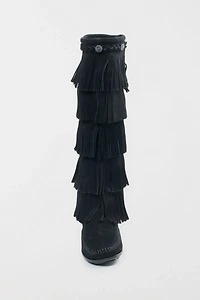 Minnetonka Suede 5-Layer Fringe Boot