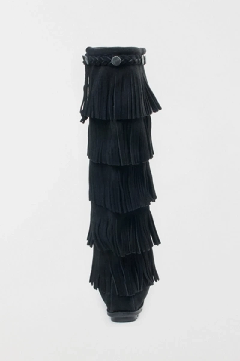 Minnetonka Suede 5-Layer Fringe Boot