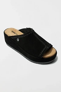 Minnetonka Suede Wedge Sandal