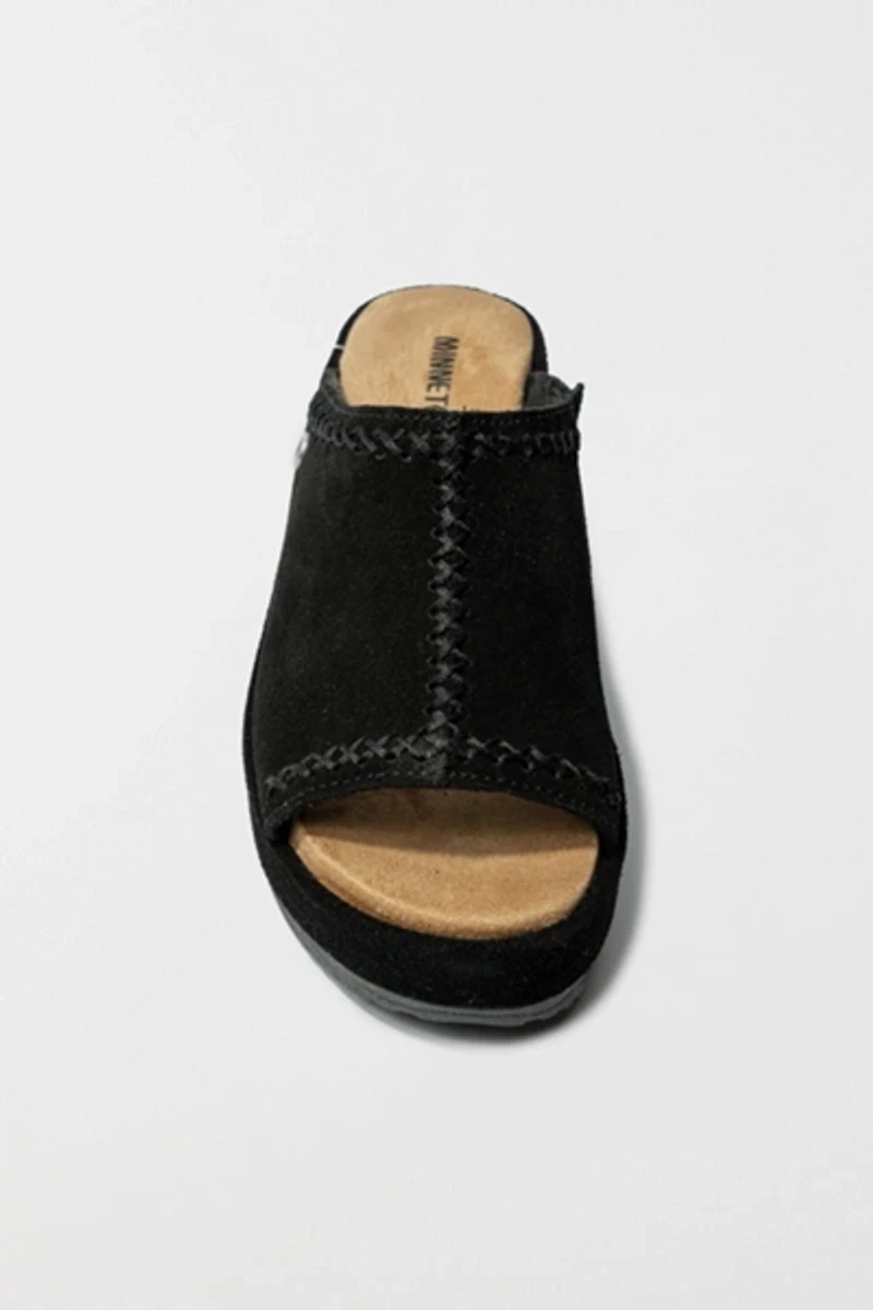 Minnetonka Suede Wedge Sandal