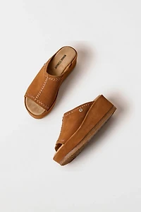 Minnetonka Suede Wedge Sandal