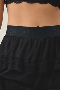 AllSaints Maggie Semi-Sheer Tiered Lace Maxi Skirt