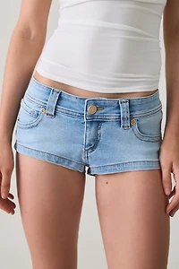 Abrand 00 Jody Super Low-Rise Mini Denim Shorts