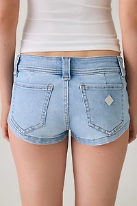 Abrand 00 Jody Super Low-Rise Mini Denim Shorts