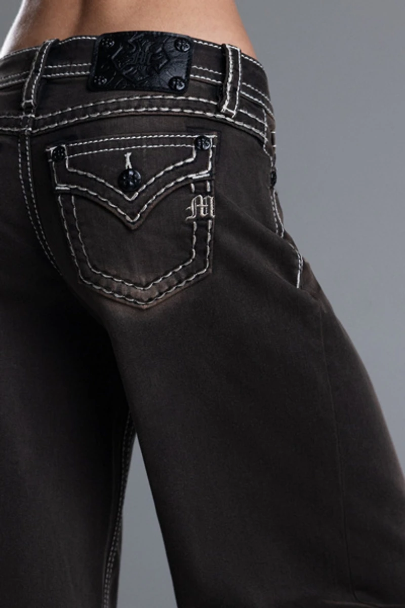 Miss Me Sevryn Stitched Wide Leg Jeans