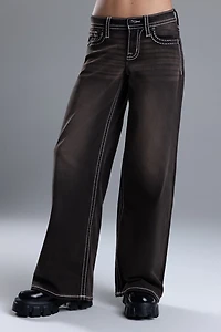 Miss Me Sevryn Stitched Wide Leg Jeans