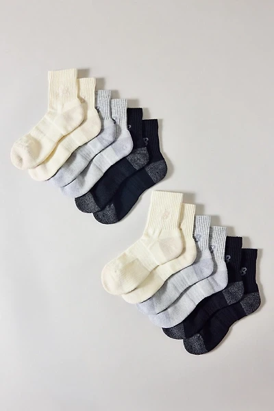 New Balance Active Premium Quarter Crew Socks 3-Pack