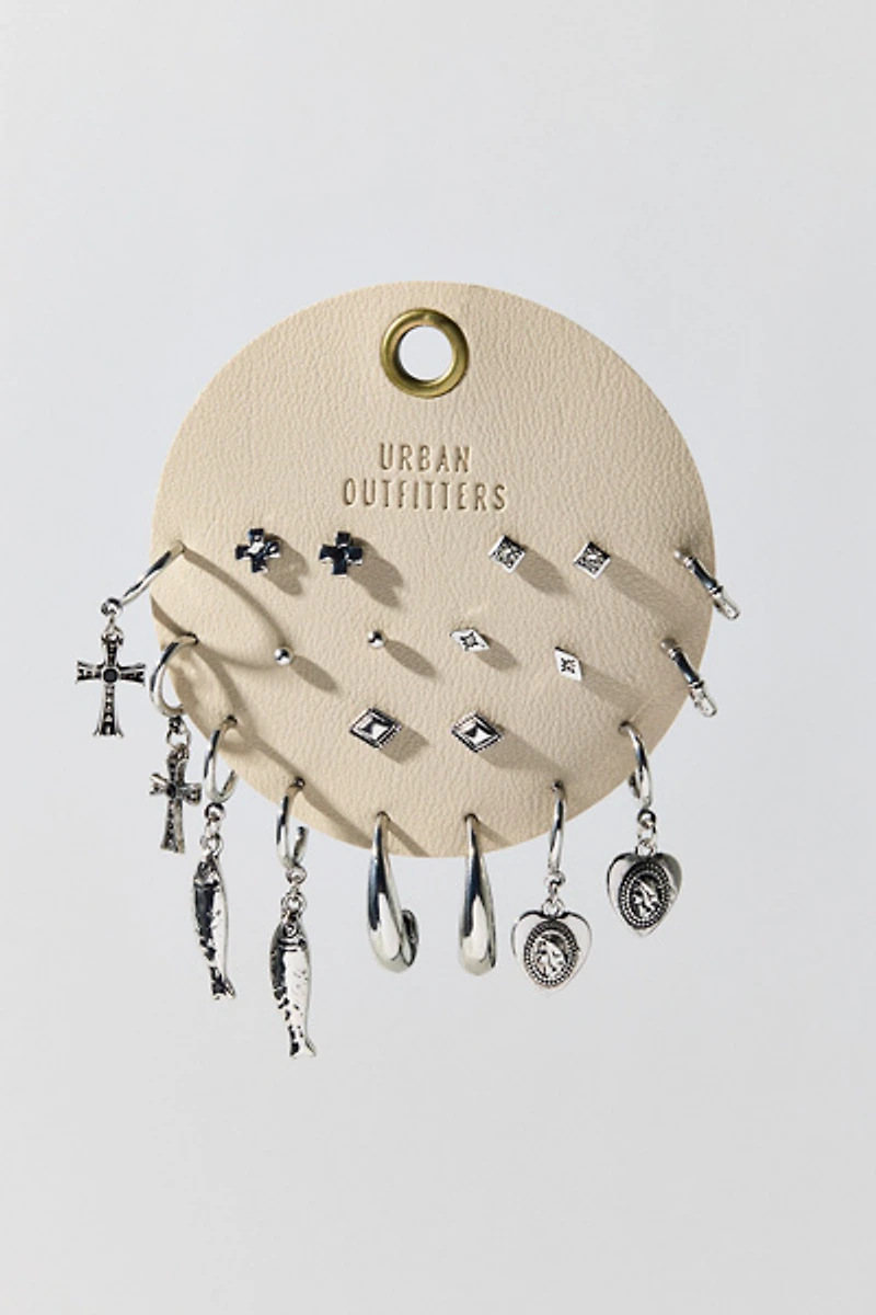 Essential Silver Multi Earrings Set