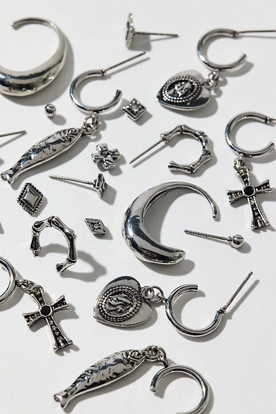 Essential Silver Multi Earrings Set