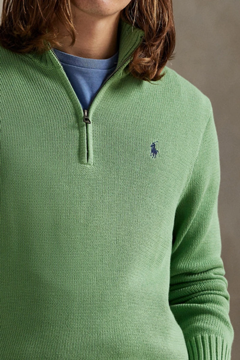 Polo Ralph Lauren Cotton Quarter-Zip Sweater
