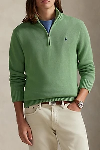 Polo Ralph Lauren Cotton Quarter-Zip Sweater