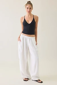 BDG Hold Me Tight Ribbed Racerback Cropped Cami