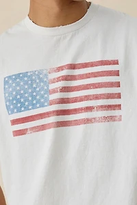 USA Flag Vintage Graphic Tee