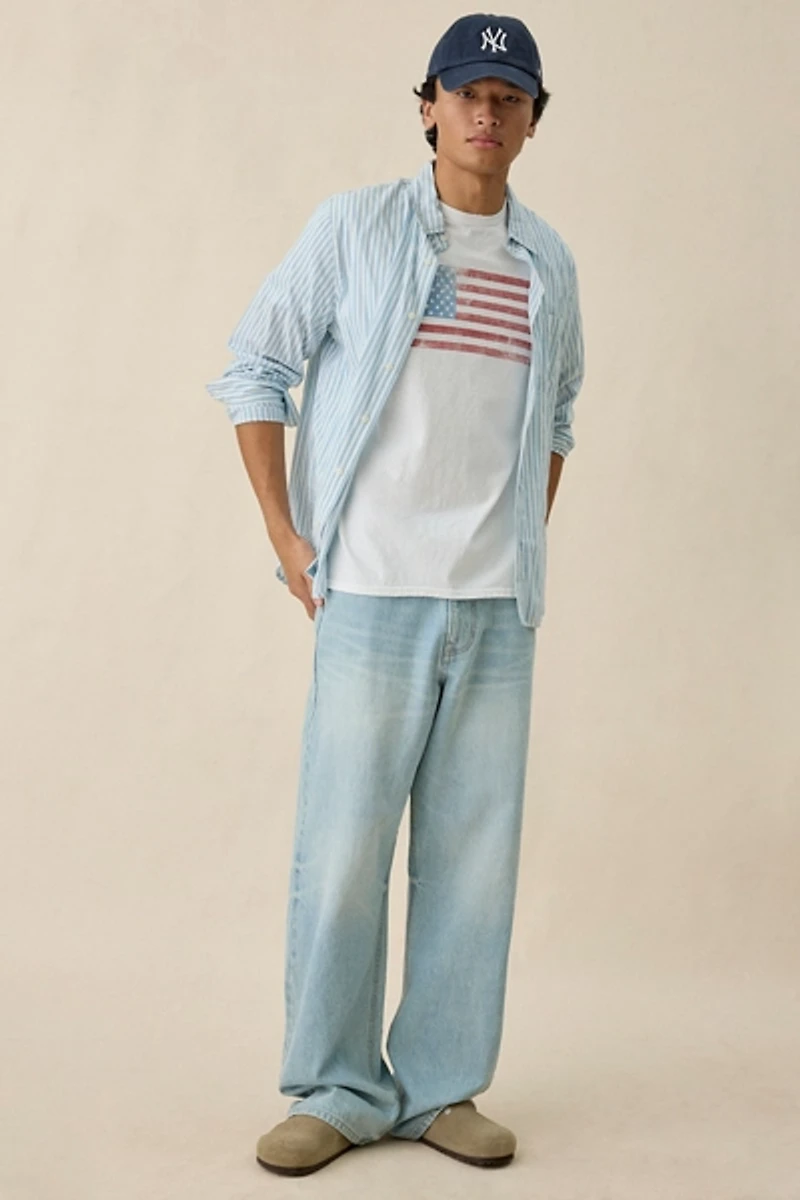 USA Flag Vintage Graphic Tee