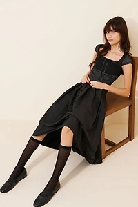 Daisy Street Shelley Square-Neck Top