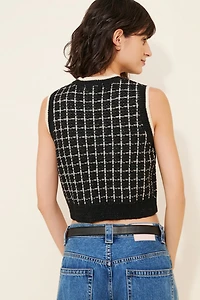 NVLT Plaid Stitch Sweater Vest